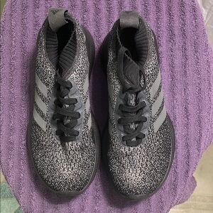 Adidas Kids Knit Top Sneakers-please read description regarding size.